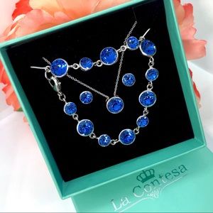 La Contesa Crystal Jewelry Set NIB